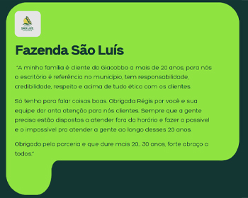 Fazenda Sao Luiz – cliente Giacobbo Contabilidade